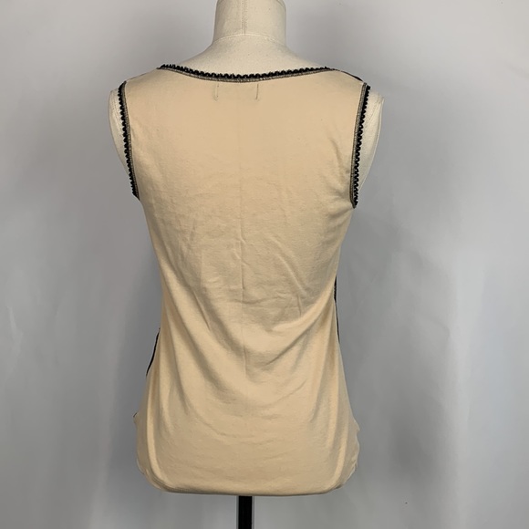 Vanilla Sugar Tan Western Print With Lace Tank Top - Picture 4 of 16